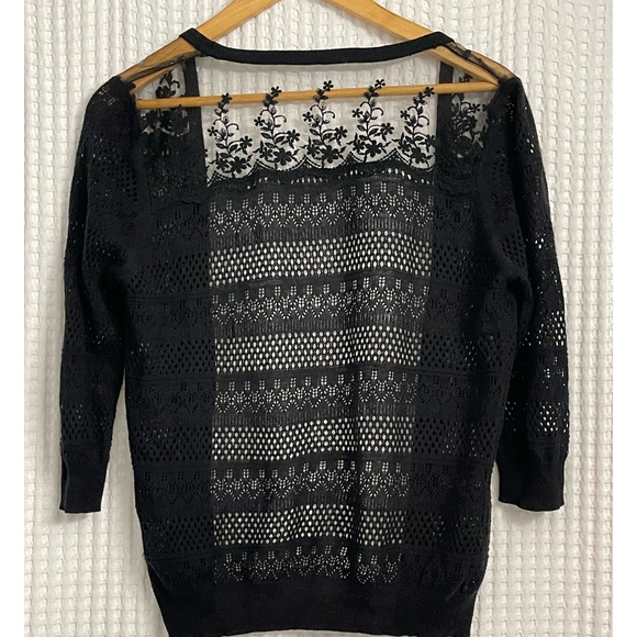 Black Lace Cardigan | Size Small/Medium - Picture 2 of 2